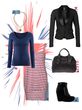 Rote und blaue Farbtöne sowie Streifen  dominieren den klassischen Sailor-Look