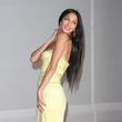 Nicole Scherzinger wählte ein zartes Gelb Nicole Scherzinger wählte ein zartes Gelb