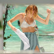Miley Cyrus machte sich fertig für einen Tag am Pool