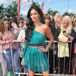 Nicole Scherzinger erschien jetzt im petrolfarbenen Mini-Dress