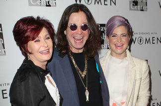 Ozzy, Sharon und Kelly Osbourne kommen gemeinsam zu einer Veranstalung...