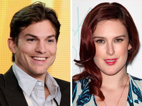 Ashton Kutcher und Rumer Willis kommen noch immer gut miteinander klar Ashton Kutcher und Rumer Willis kommen noch immer gut miteinander klar