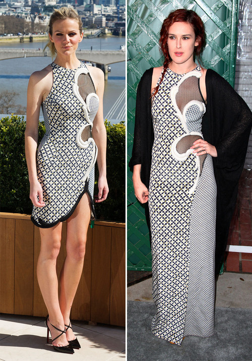 Brooklyn und Leann lieben beide das Cut-Out-Dress mit Netz-Elementen von Stella McCartney Brooklyn und Leann lieben beide das Cut-Out-Dress mit Netz-Elementen von Stella McCartney