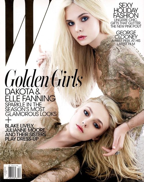 Dakota Fanning, Elle Fanning - Dakota und Elle Fanning zieren das Cover des W Magazines