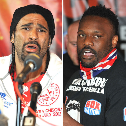 David Haye und Dereck Cisora pöbeln sich gerne an David Haye und Dereck Cisora pöbeln sich gerne an