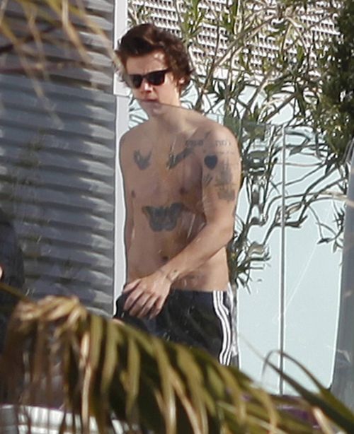 Harry Styles zeigte im Spanienurlaub seine Tattoos