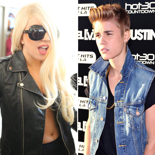 Lady GaGa und Justin Bieber haben Millionen von Followern auf Twitter Lady GaGa und Justin Bieber haben Millionen von Followern auf Twitter