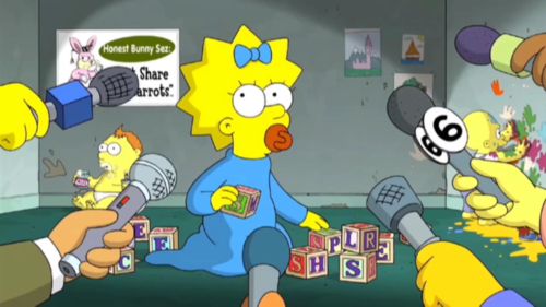 Maggie Simpson ist für einen Oscar nominiert worden Maggie Simpson ist für einen Oscar nominiert worden