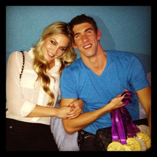 Michael Phelps und Megan Rossee turtelten in London Michael Phelps und Megan Rossee turtelten in London