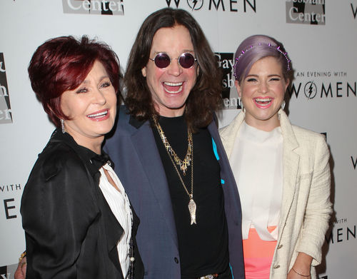 Ozzy, Sharon und Kelly Osbourne kommen gemeinsam zu einer Veranstalung...