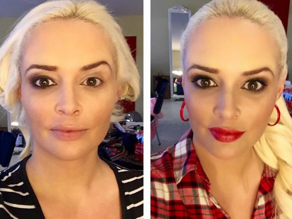 The
celeb without make-up