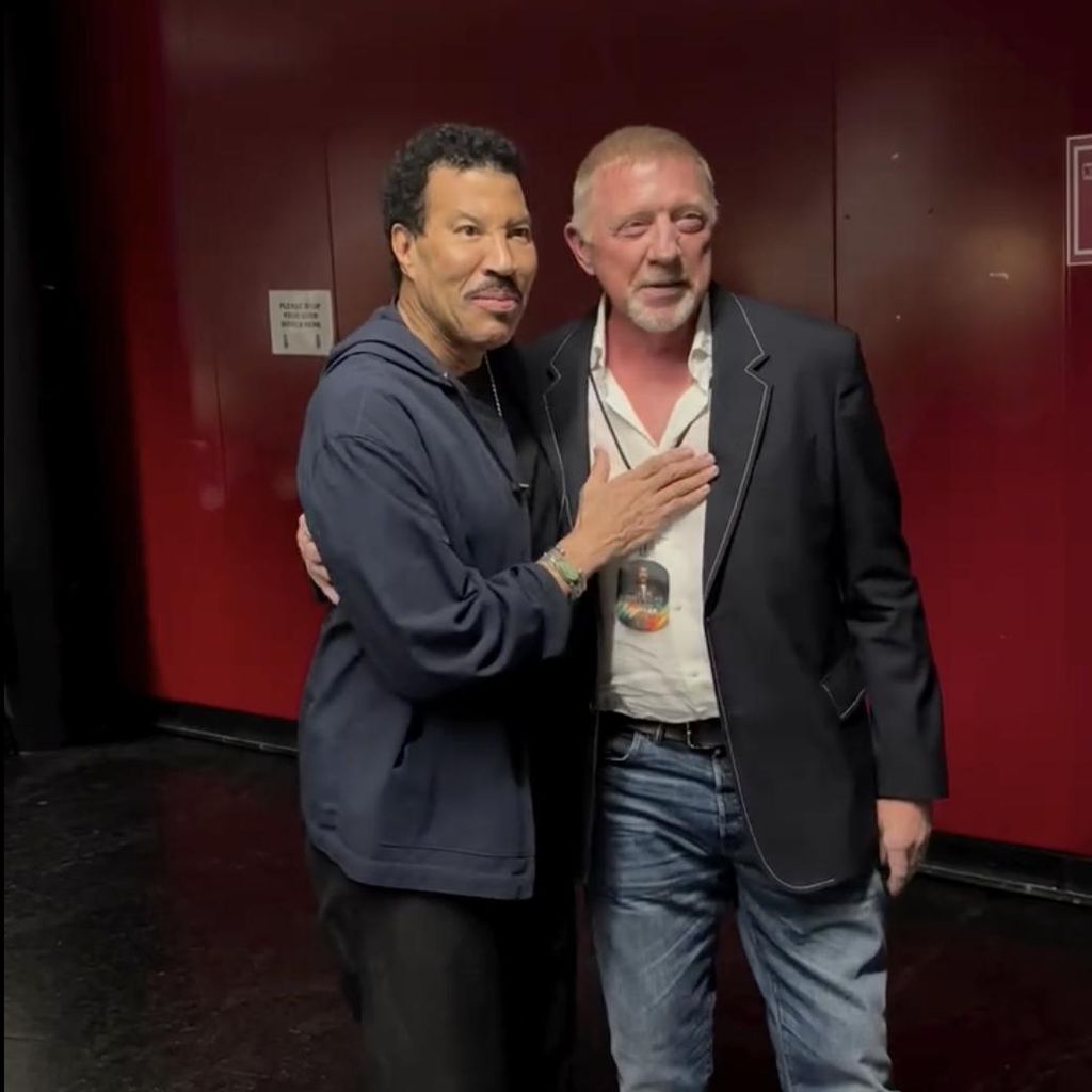 Boris Becker und Lionel Richie in Wien