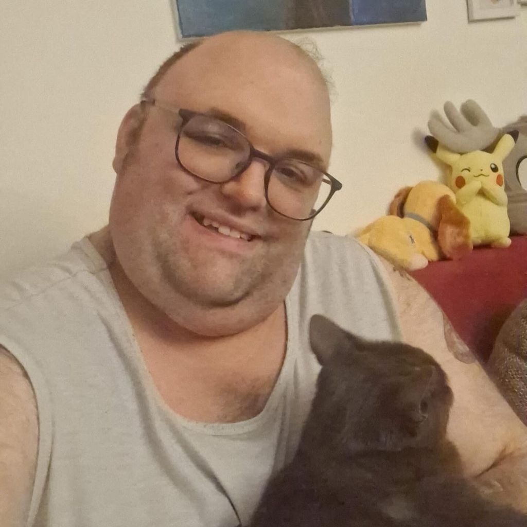 Ingo und seine Katze Nala im März 2024
