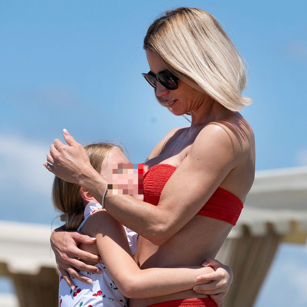 Michelle Hunziker mit ihrer Tochter Celeste, im Juni 2024