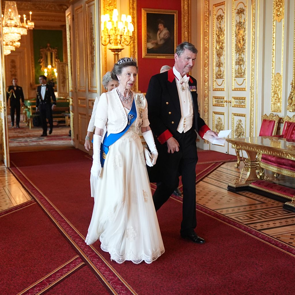 Prinzessin Anne beim Staatsbankett von Emmanuel Macron 2025