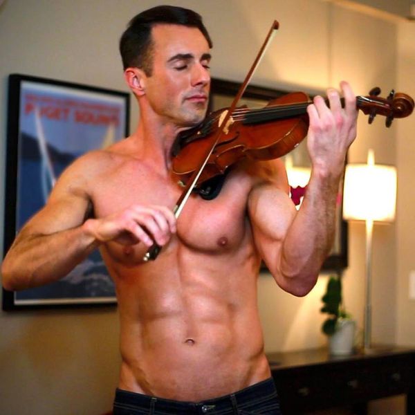 Shirtless Violinist