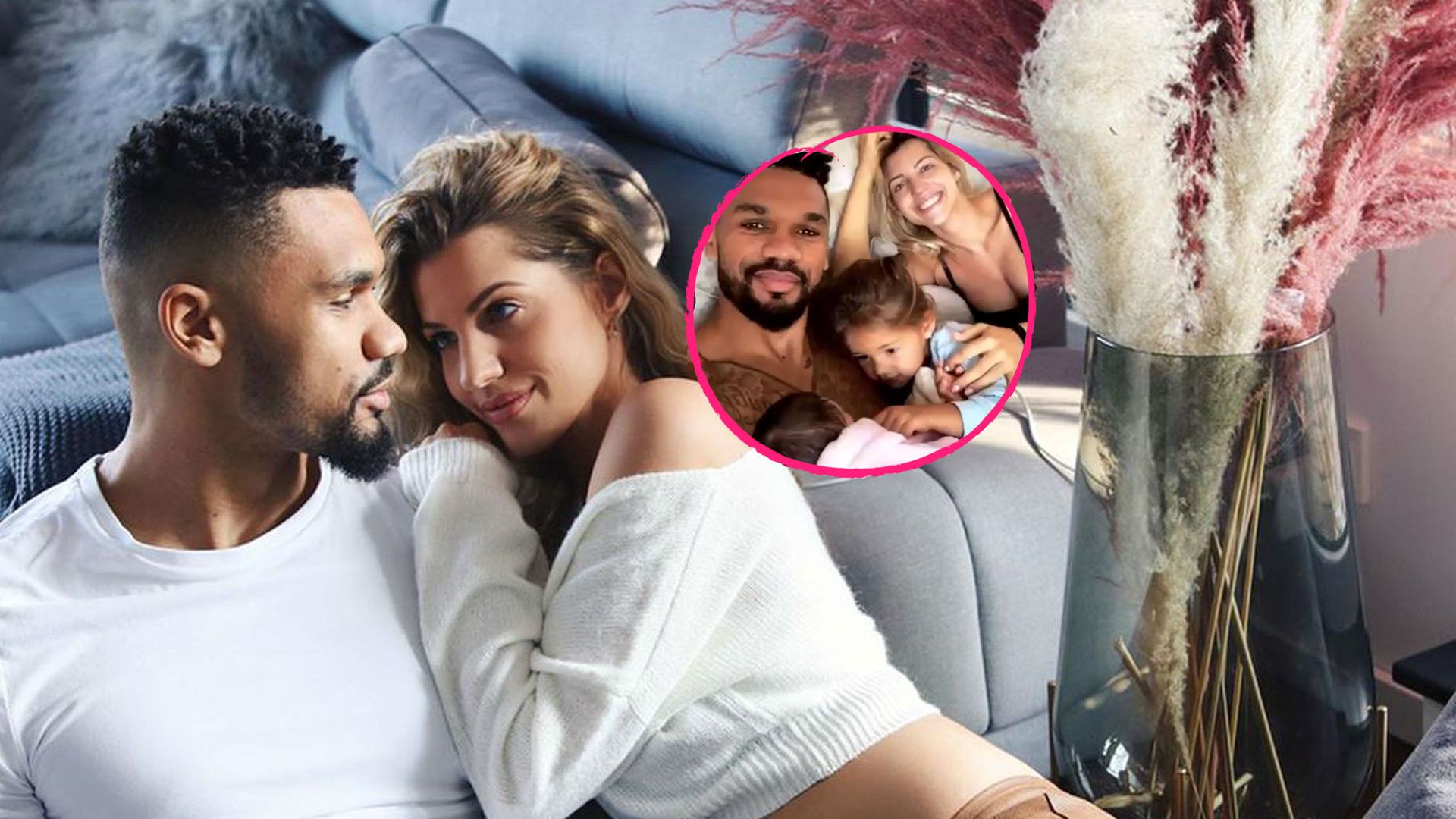 Endlich vereint Erste FamilienAufnahme der Harrisons