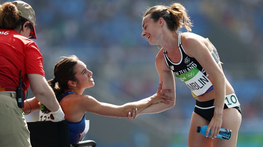 Olympia-Stars: Abbey D'Agostino (l.) und Nikki Hamblin