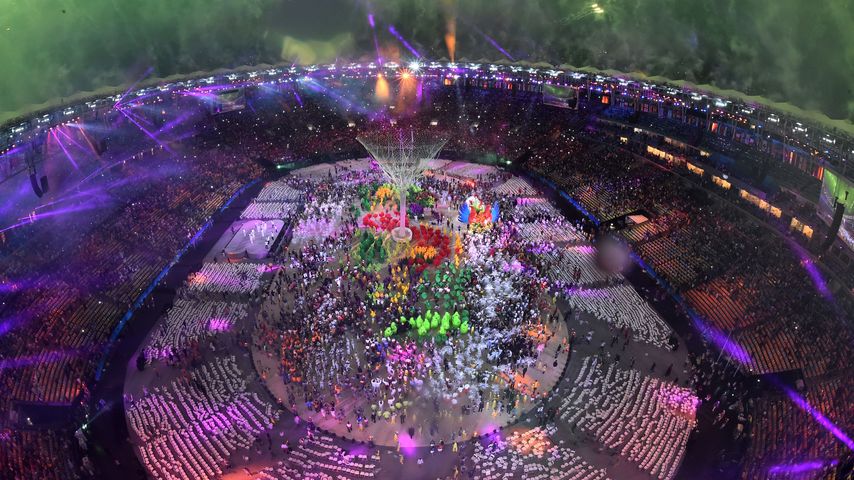 Abschlussfeier der Olympischen Spiele in Rio 2016 im Maracana Stadion