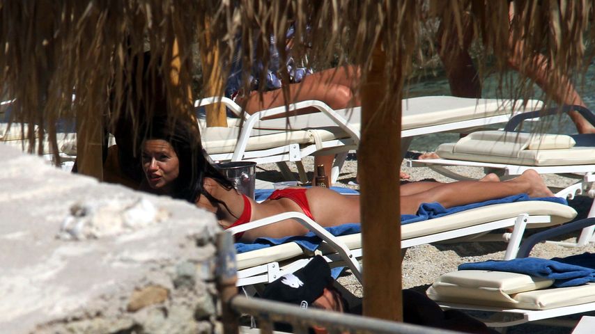 Adriana Lima auf Mykonos