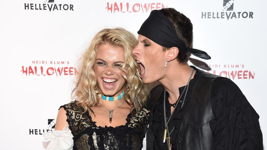 Hailey Clauson and Jullien Herrera bei Heidi Klum's 16. Halloween Party