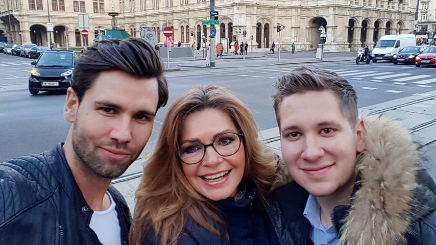 Alexander Keen mit Maren Gilzer und einem Freund in Wien