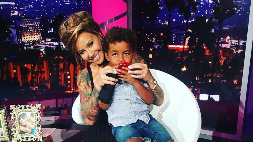 Amber Rose und ihr Sohn Sebastian in Ambers Talkshow