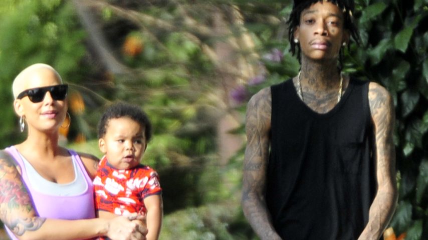 Amber Rose, Wiz Khalifa und ihr Sohn Sebastian Taylor Thomaz