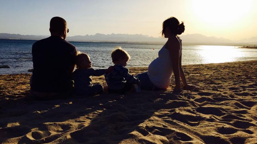 André Dietz mit seiner Familie