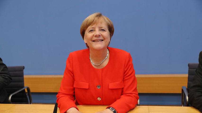 Angela Merkel auf der Bundespressekonferenz im August 2017 in Berlin