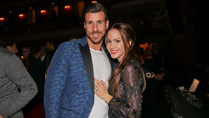 Leonard Freier und Angelina Heger auf der "Sister Act"-Premiere, 2016