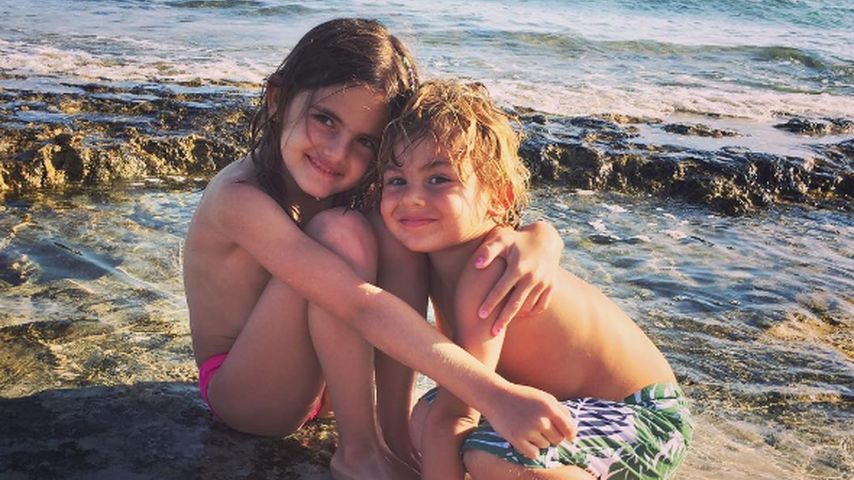 Anja und Noah Ambrosio Mazur auf Ibiza
