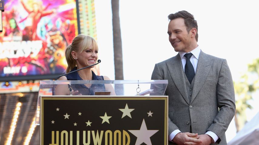 Anna Faris und Chris Pratt bei der Walk Of Fame Star Ceremony im April 2017
