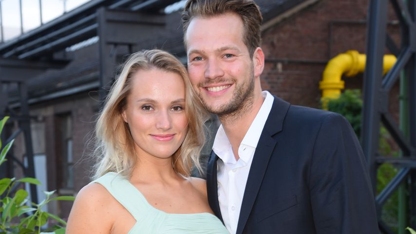 Anna Hofbauer und Marvin Albrecht auf einer Fashionshow in Düsseldorf 2016