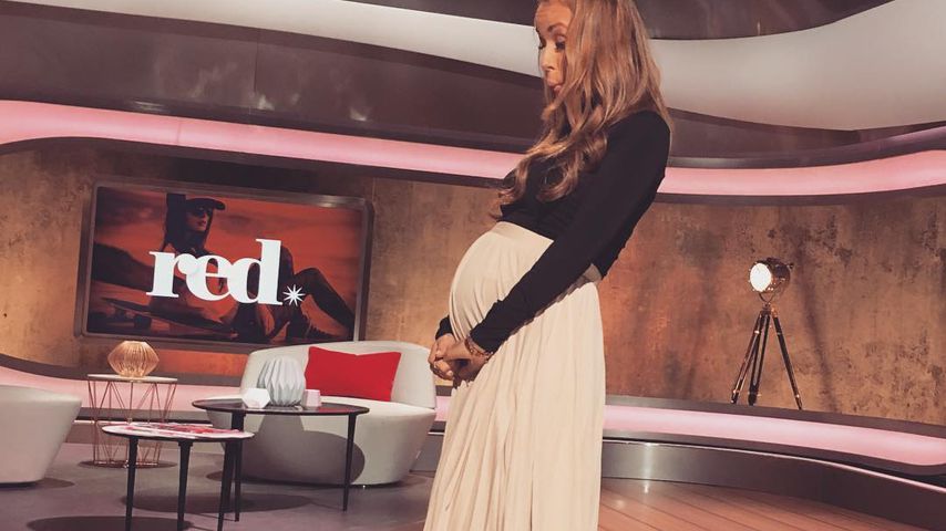 Annemarie Carpendale mit ihrer Babykugel