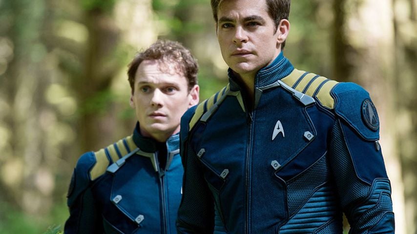 Anton Yelchin und Chris Pine in "Star Trek Beyond"