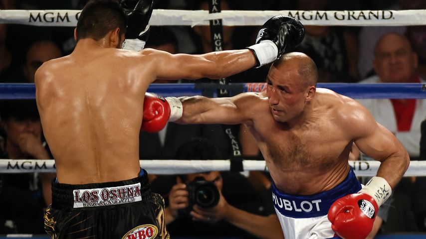 Boxer Arthur Abraham beim Match gegen Gilberto Ramirez im April 2016 in Las Vegas