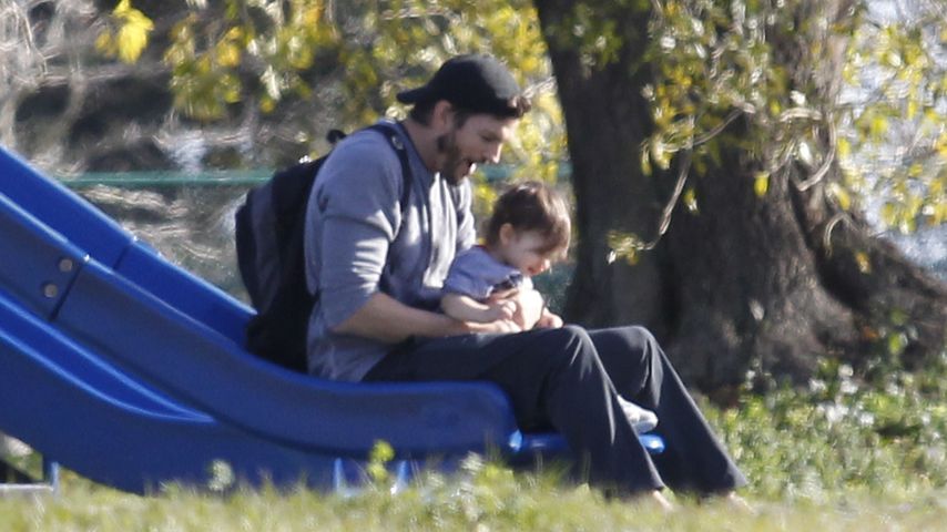 Ashton Kutcher und Wyatt Isabelle Kutcher