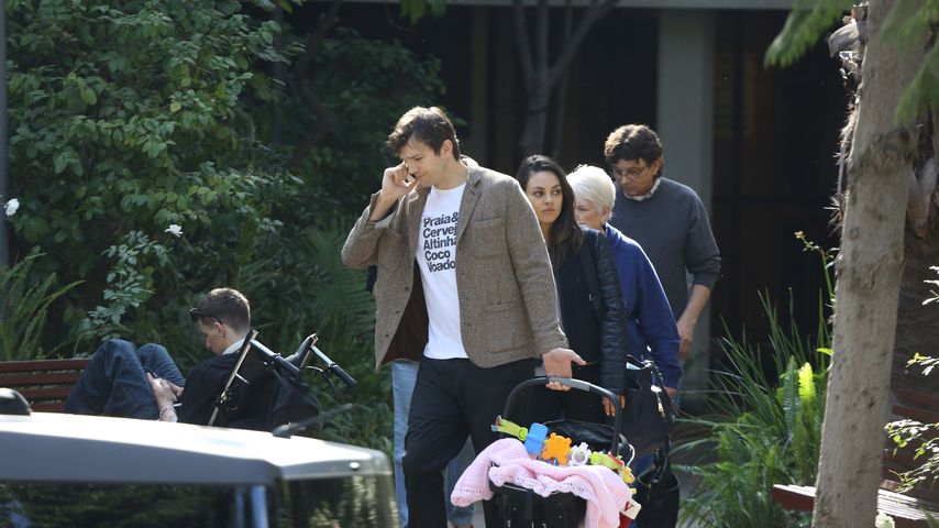 Mila Kunis, Ashton Kutcher und Wyatt Isabelle Kutcher