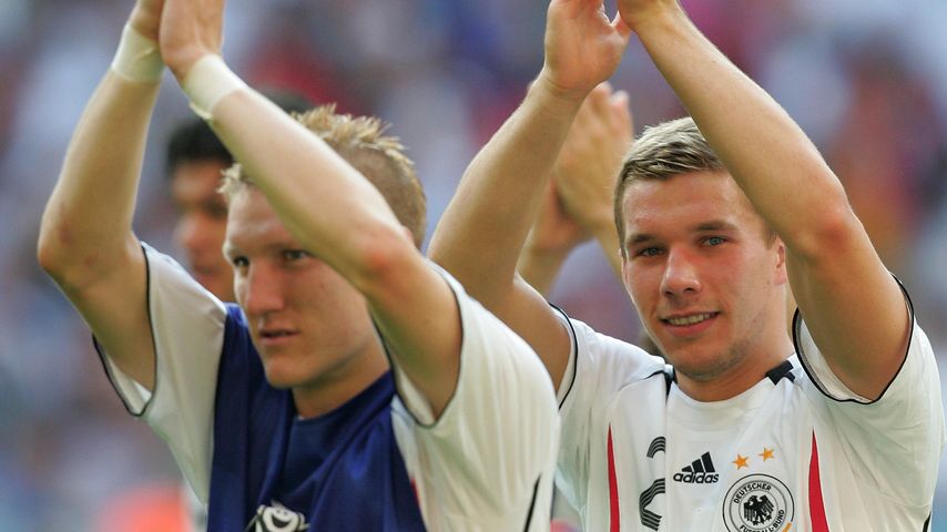Bastian Schweinsteiger und Lukas Podolski bei der WM 2006
