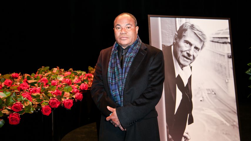 Udo Jürgens' Chauffeur Billy Todzo auf der Trauerfeier des Musikers 2015