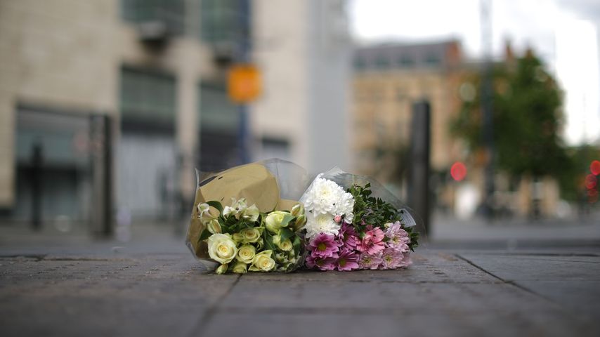 Manchester, am Morgen nach dem Selbstmordanschlag beim Konzert von Ariana Grande