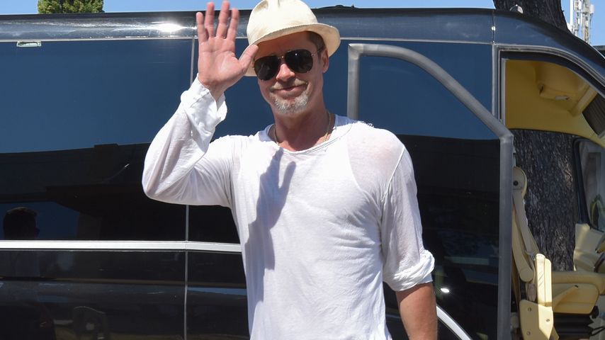 Brad Pitt am Nadar Flughafen in Kroatien