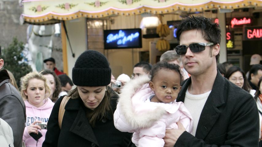 Brad Pitt und Angelina Jolie mit Tochter Zahara
