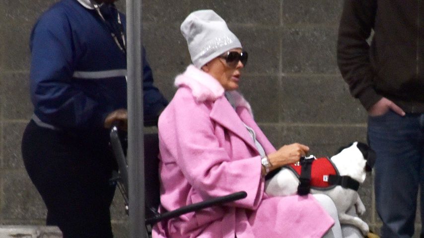 Brigitte Nielsen am Flughafen von Philadelphia