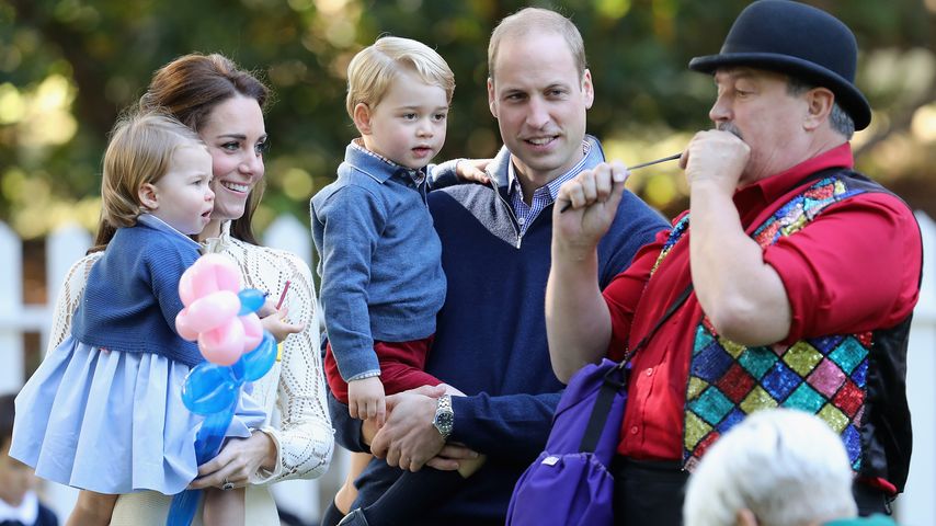 Prinzessin Charlotte, Herzogin Kate, Prinz George und Prinz William