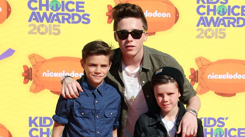 Brooklyn Beckham, Romeo Beckham und Cruz Beckham