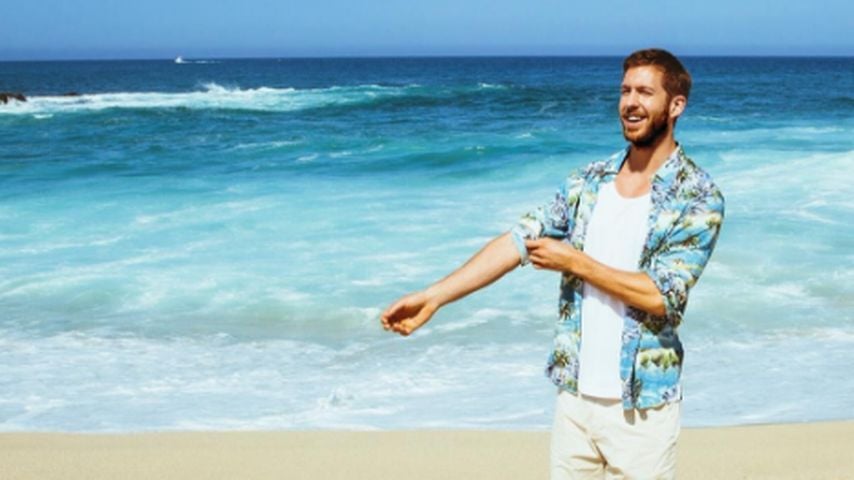 Calvin Harris am Strand