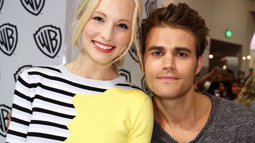 Candice King und Paul Wesley bei einem Promotion-Termin für "Vampire Diaries"