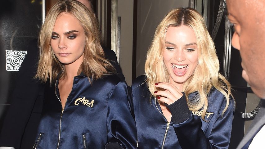 Cara Delevingne und Margot Robbie in London